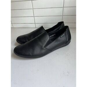Mephisto Womens Leather Ballet Flat Black Nubuck Size 10 US EU 42